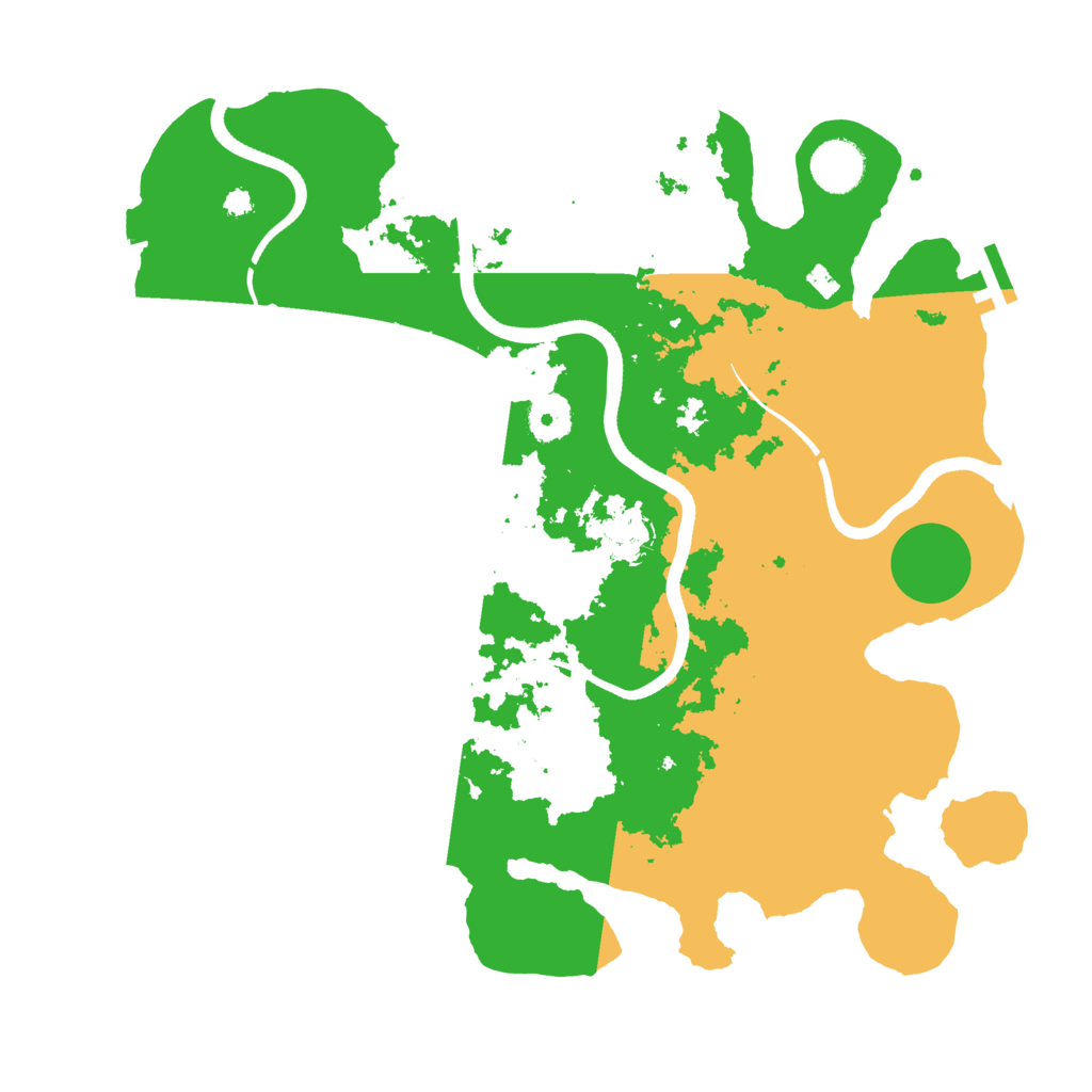 Biome Rust Map: Procedural Map, Size: 3600, Seed: 94930455