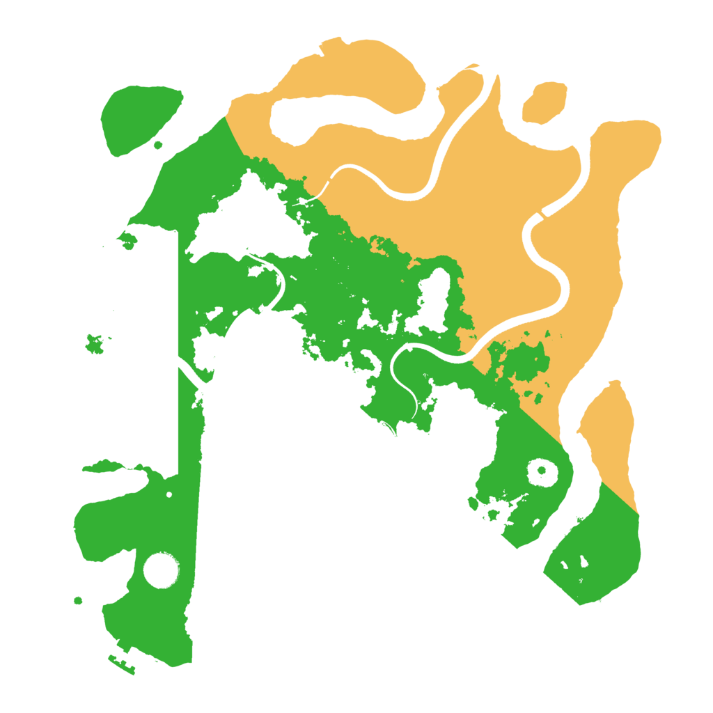 Biome Rust Map: Procedural Map, Size: 3550, Seed: 57862463