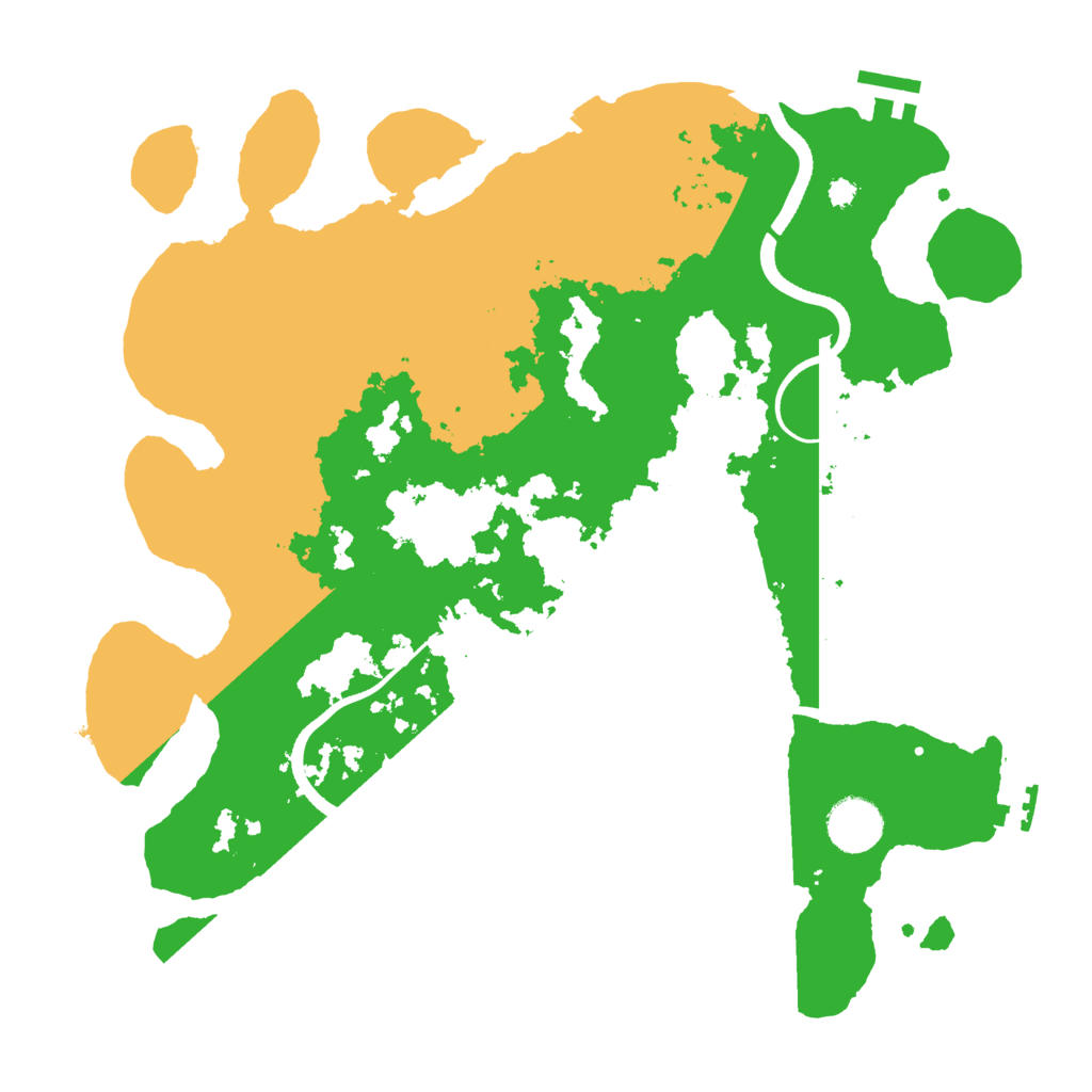 Biome Rust Map: Procedural Map, Size: 3500, Seed: 11452556