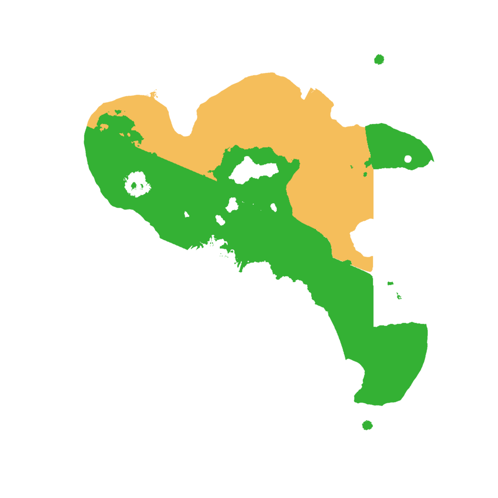 Biome Rust Map: Procedural Map, Size: 2023, Seed: 13831