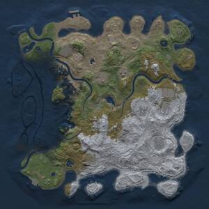 Thumbnail Rust Map: Procedural Map, Size: 4250, Seed: 4572431, 15 Monuments