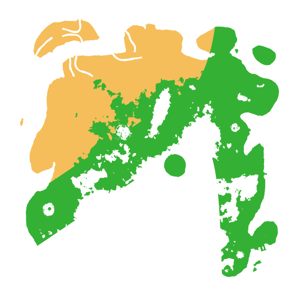 Biome Rust Map: Procedural Map, Size: 3700, Seed: 40734992