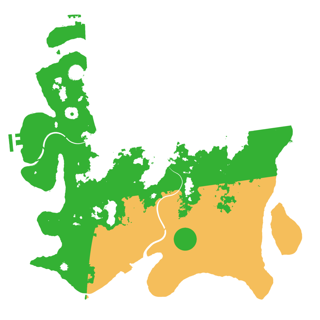 Biome Rust Map: Procedural Map, Size: 3700, Seed: 94342231