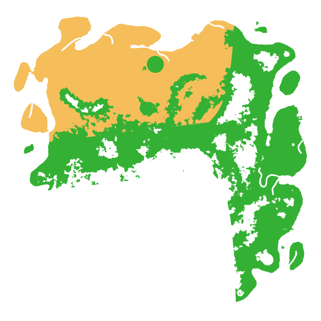 Biome Rust Map: Procedural Map, Size: 5000, Seed: 84807