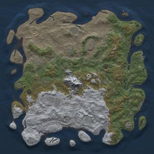 Thumbnail Rust Map: Procedural Map, Size: 5000, Seed: 84807, 19 Monuments