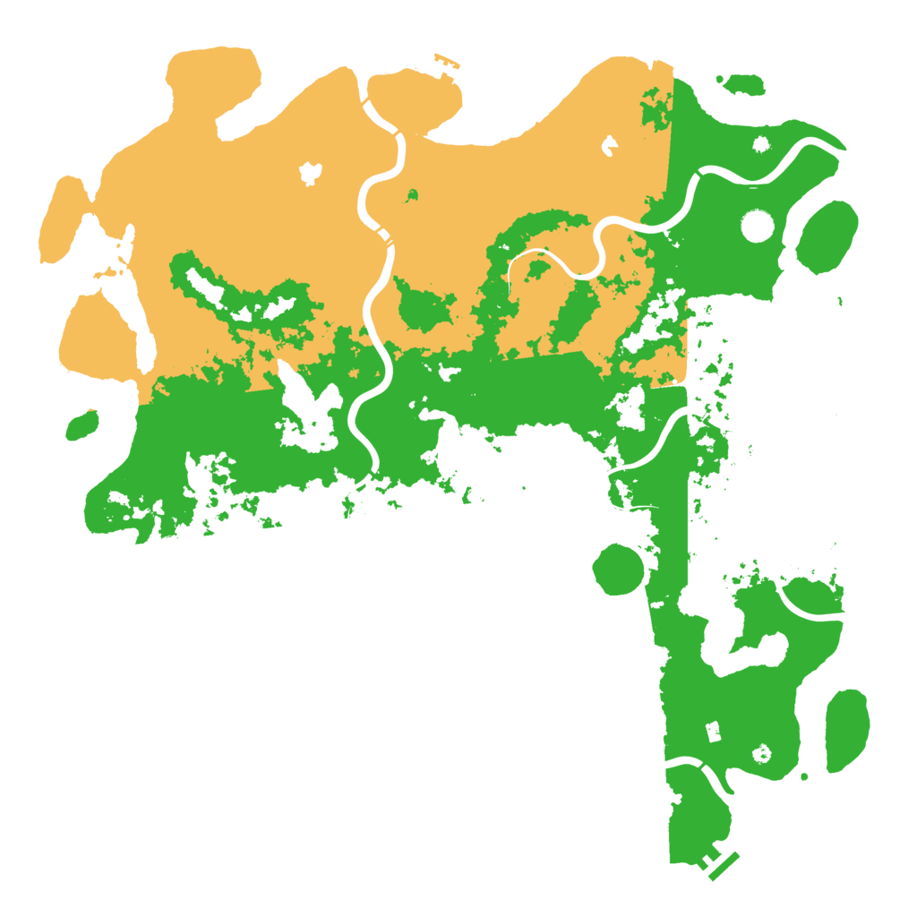 Biome Rust Map: Procedural Map, Size: 5000, Seed: 84807