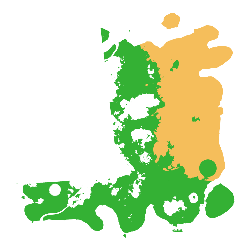 Biome Rust Map: Procedural Map, Size: 3800, Seed: 58412124