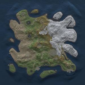 Thumbnail Rust Map: Procedural Map, Size: 3000, Seed: 395885132, 12 Monuments