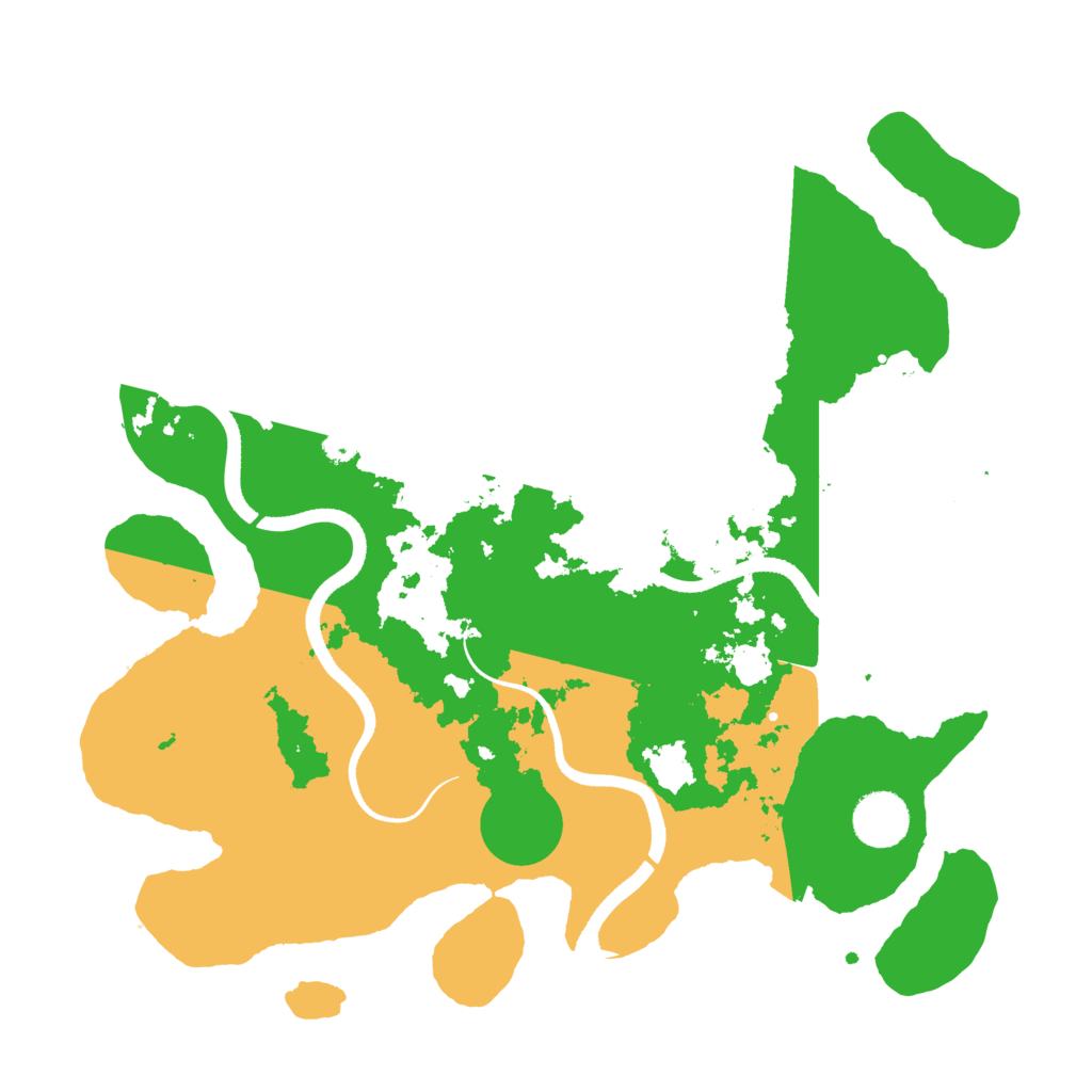 Biome Rust Map: Procedural Map, Size: 3500, Seed: 63357009