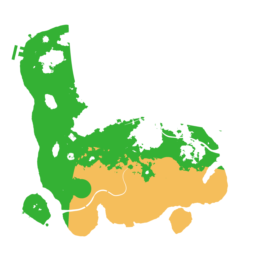 Biome Rust Map: Procedural Map, Size: 3500, Seed: 1368614732