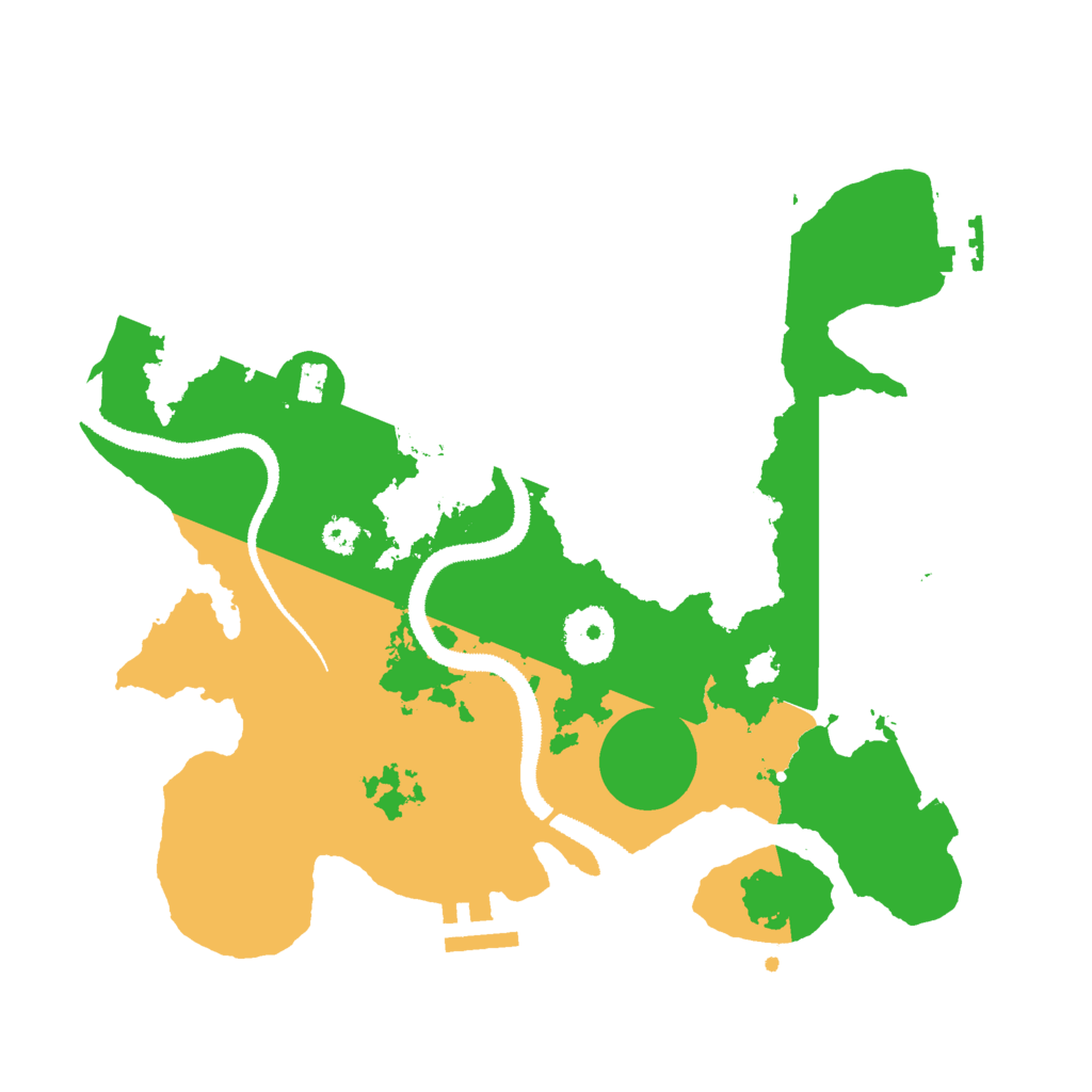Biome Rust Map: Procedural Map, Size: 3000, Seed: 2002034772