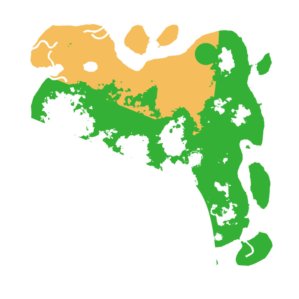 Biome Rust Map: Procedural Map, Size: 3600, Seed: 46955977