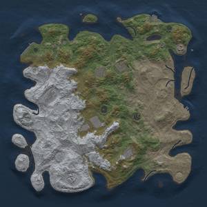 Thumbnail Rust Map: Procedural Map, Size: 4500, Seed: 26324354, 18 Monuments