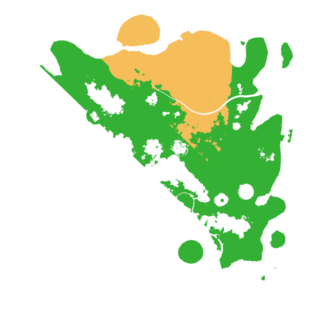 Biome Rust Map: Procedural Map, Size: 3600, Seed: 87649110