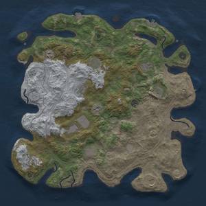 Thumbnail Rust Map: Procedural Map, Size: 4250, Seed: 1643712185, 19 Monuments