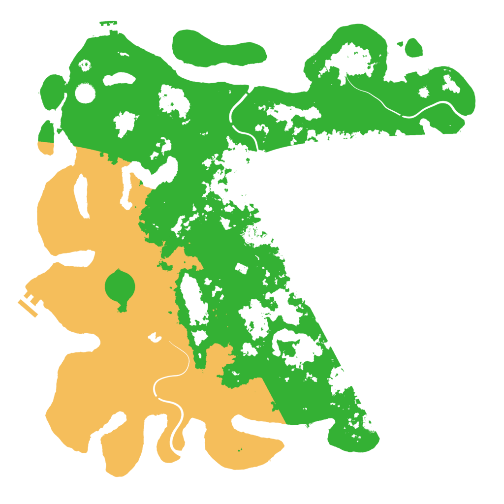 Biome Rust Map: Procedural Map, Size: 4400, Seed: 36732913