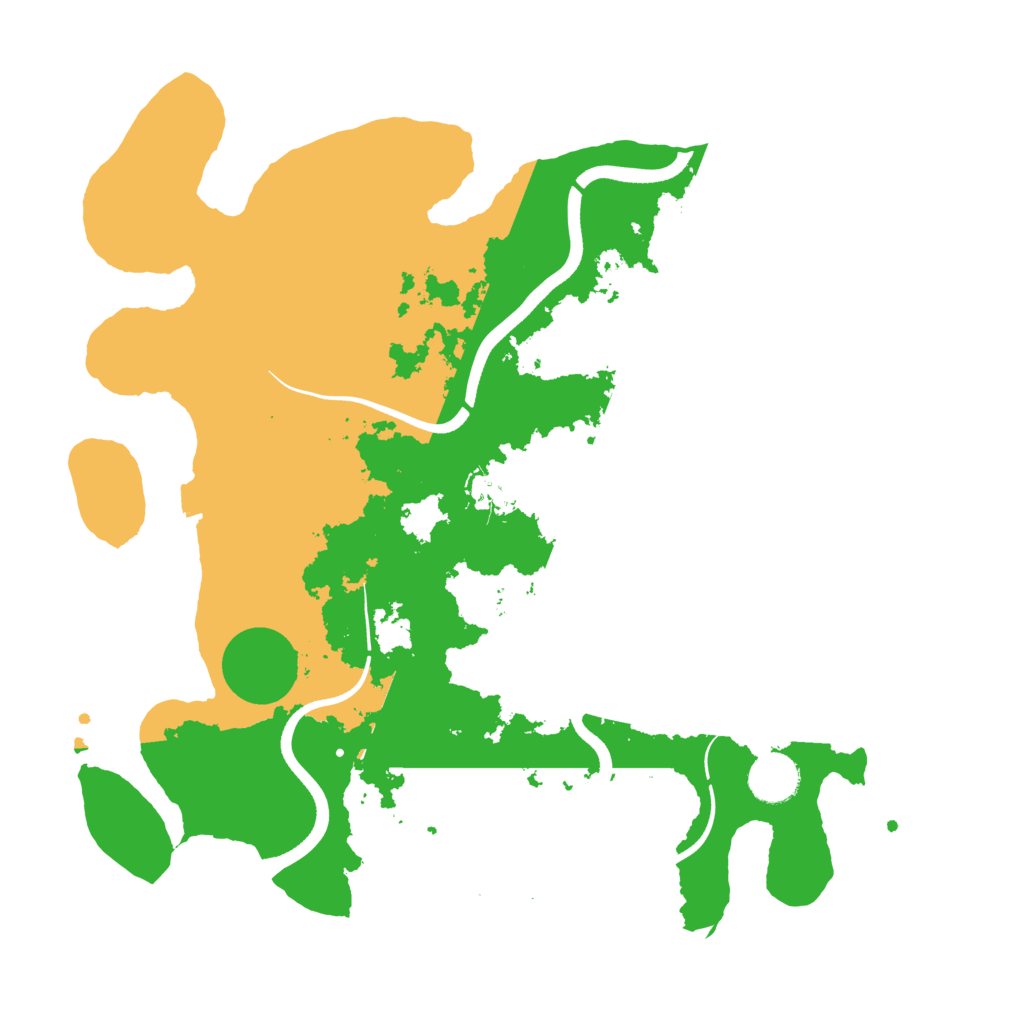 Biome Rust Map: Procedural Map, Size: 3600, Seed: 1290767047