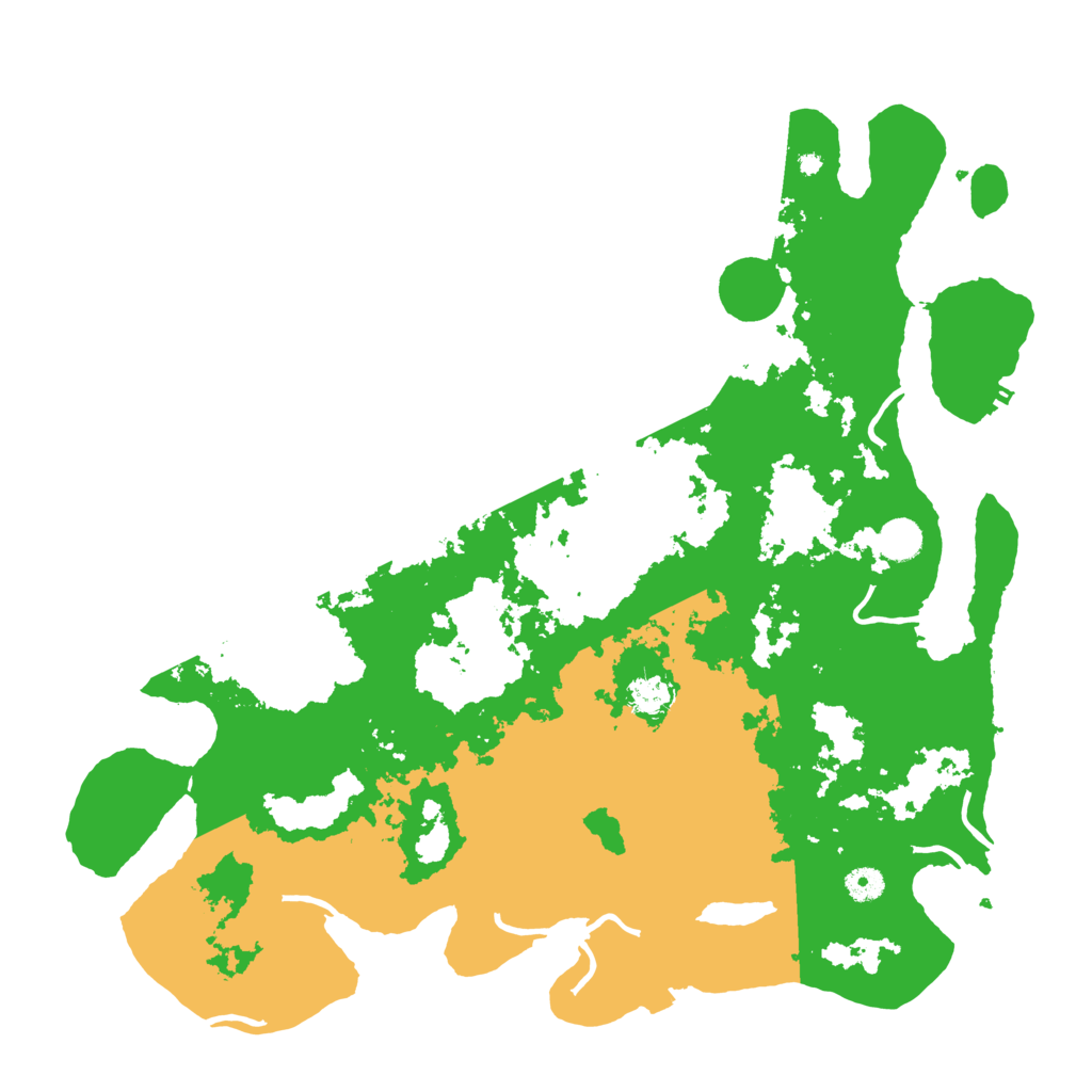 Biome Rust Map: Procedural Map, Size: 4500, Seed: 531375282