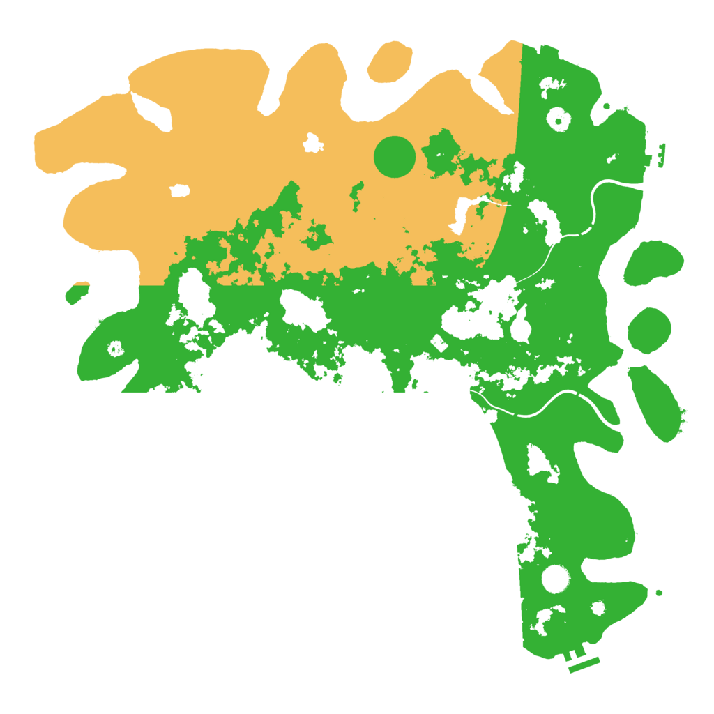 Biome Rust Map: Procedural Map, Size: 4500, Seed: 1871279009