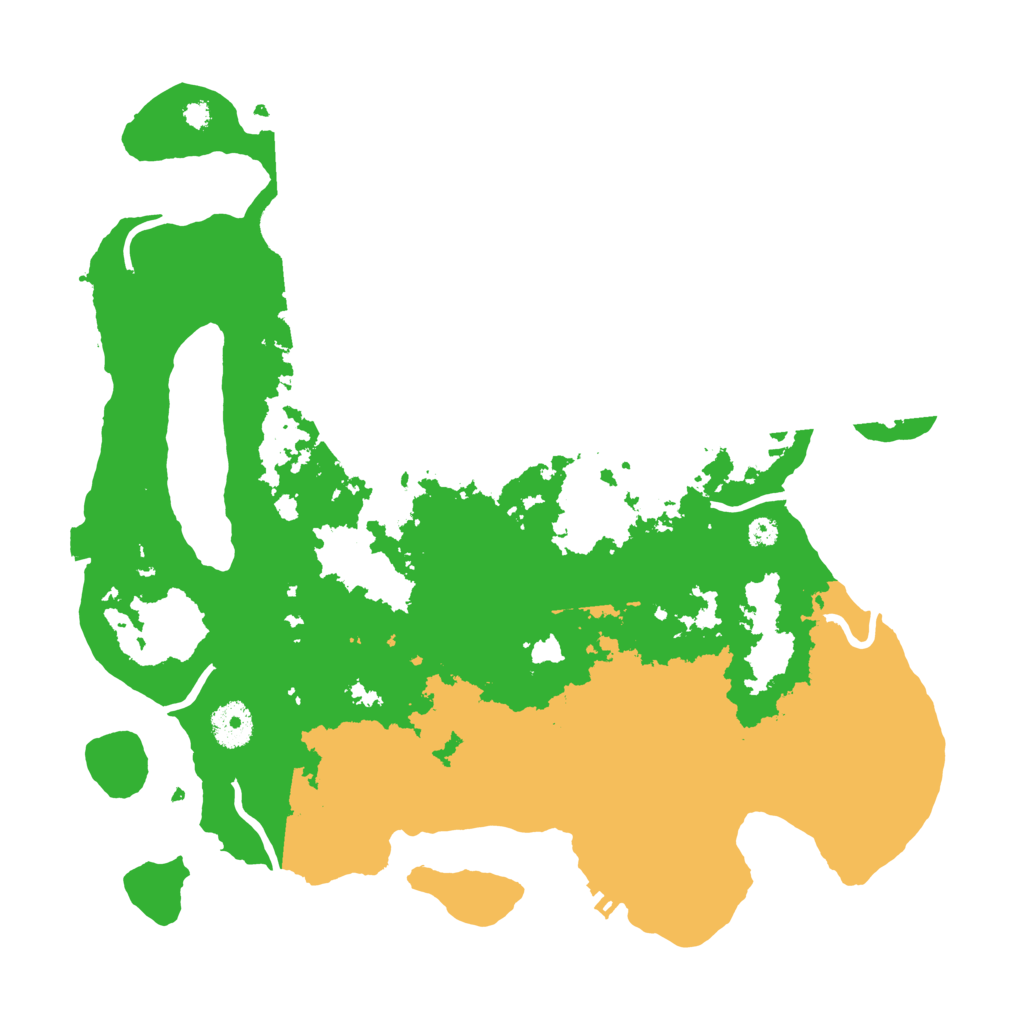 Biome Rust Map: Procedural Map, Size: 3550, Seed: 40053751