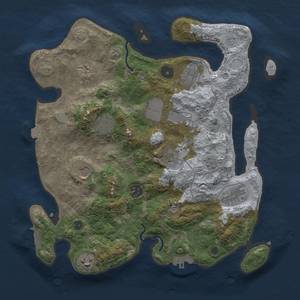 Thumbnail Rust Map: Procedural Map, Size: 3500, Seed: 162361922, 18 Monuments