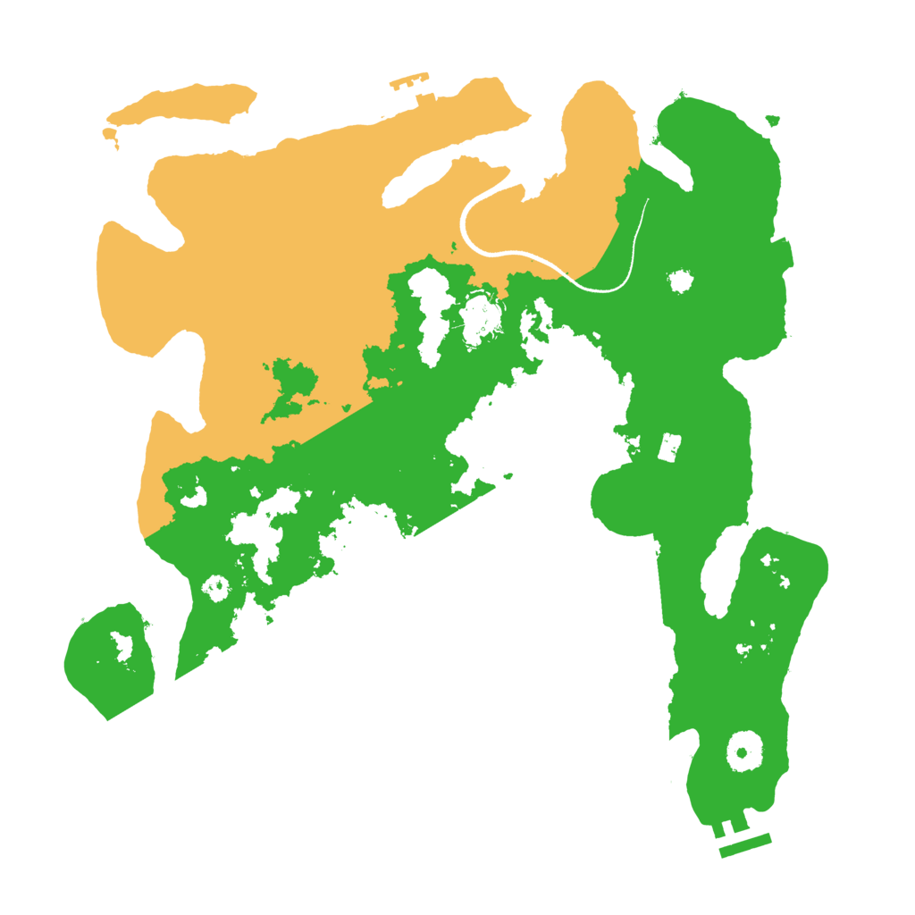 Biome Rust Map: Procedural Map, Size: 3500, Seed: 968423119