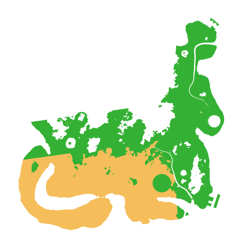 Biome Rust Map: Procedural Map, Size: 3500, Seed: 12502