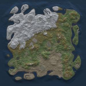 Thumbnail Rust Map: Procedural Map, Size: 4500, Seed: 184479, 18 Monuments