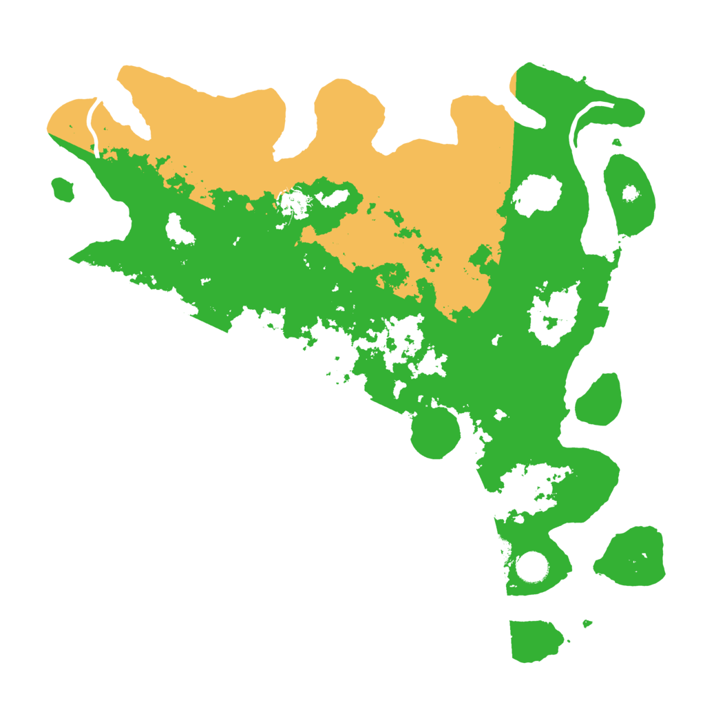 Biome Rust Map: Procedural Map, Size: 3950, Seed: 58724732