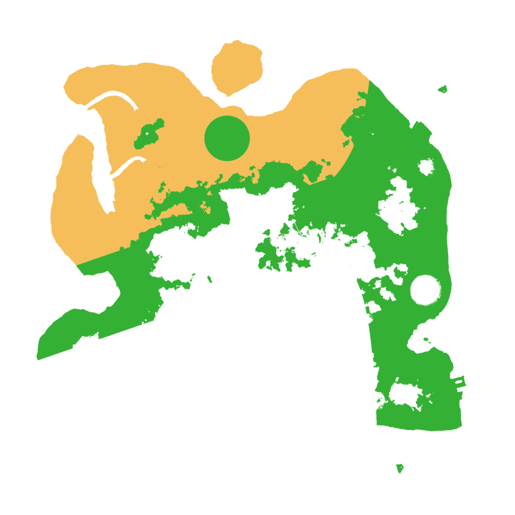 Biome Rust Map: Procedural Map, Size: 3000, Seed: 2124200837