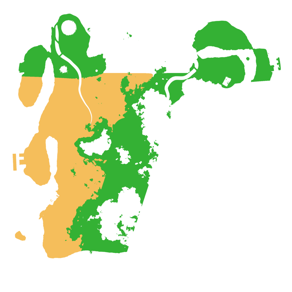 Biome Rust Map: Procedural Map, Size: 3500, Seed: 55911935
