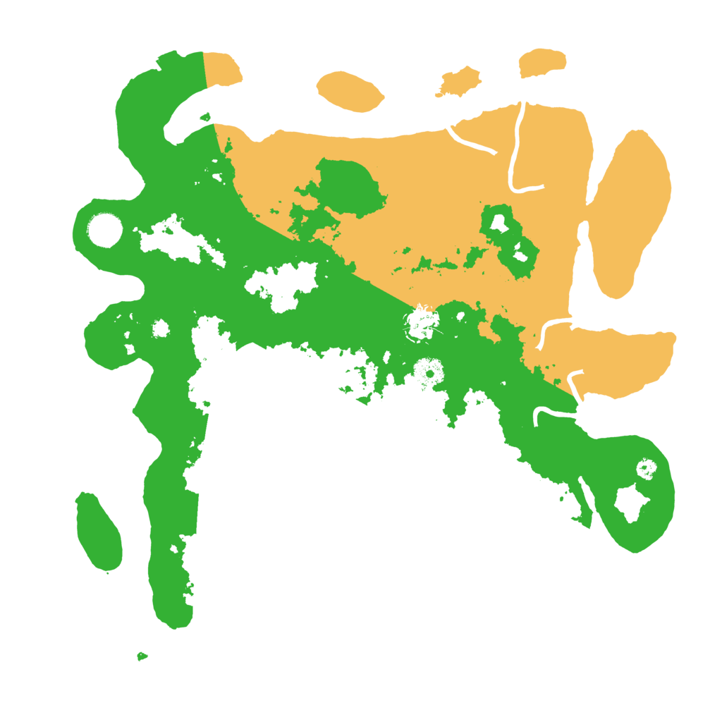 Biome Rust Map: Procedural Map, Size: 3700, Seed: 46970778
