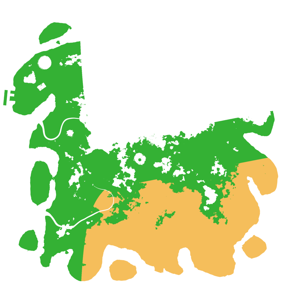 Biome Rust Map: Procedural Map, Size: 3950, Seed: 56085574