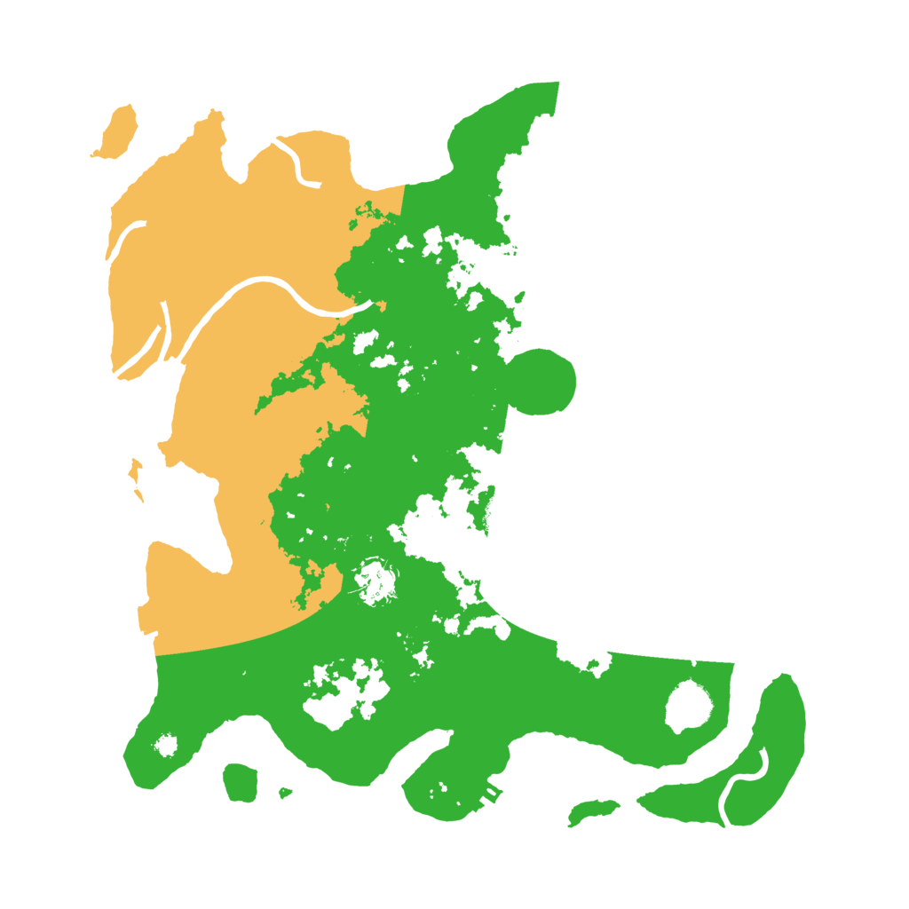 Biome Rust Map: Procedural Map, Size: 3650, Seed: 43415875
