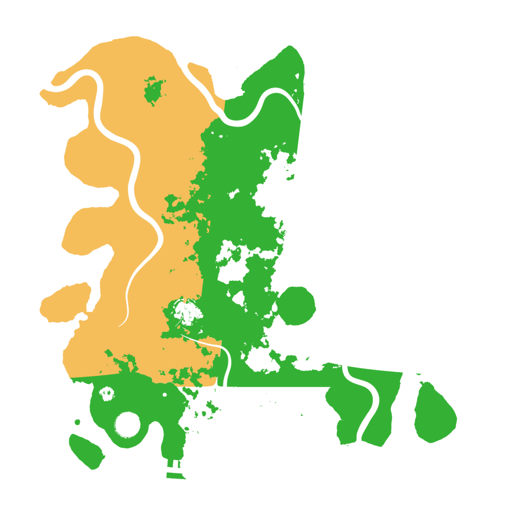 Biome Rust Map: Procedural Map, Size: 3650, Seed: 157