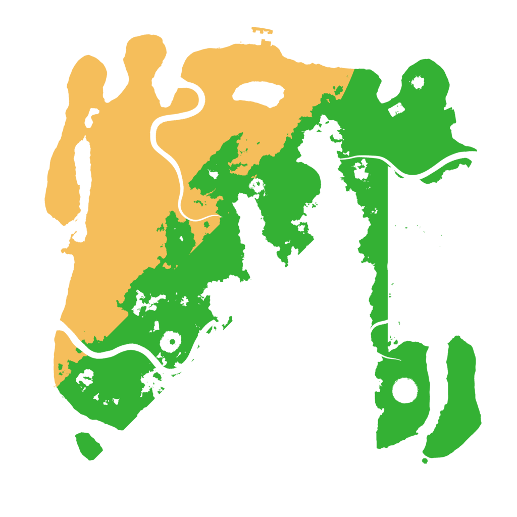 Biome Rust Map: Procedural Map, Size: 3700, Seed: 2013950274