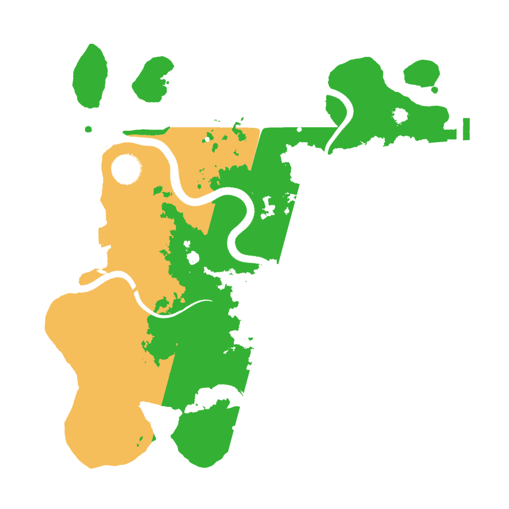 Biome Rust Map: Procedural Map, Size: 3000, Seed: 18523