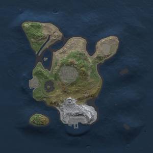 Thumbnail Rust Map: Procedural Map, Size: 2000, Seed: 647757358, 5 Monuments