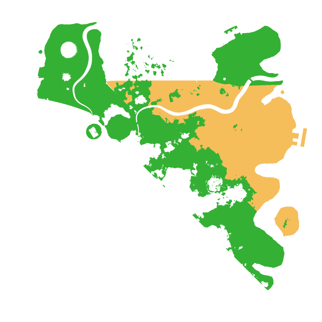 Biome Rust Map: Procedural Map, Size: 3500, Seed: 5478934