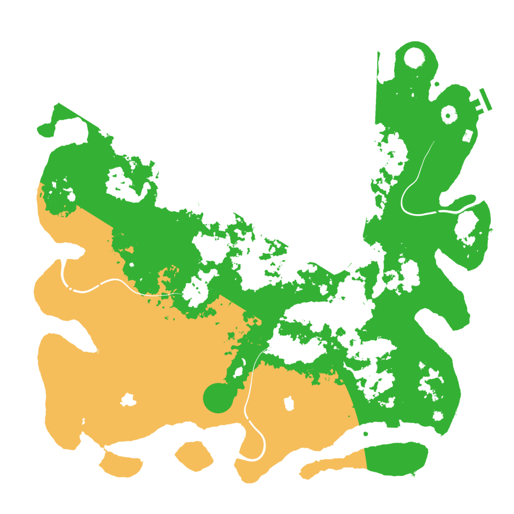 Biome Rust Map: Procedural Map, Size: 4500, Seed: 20190