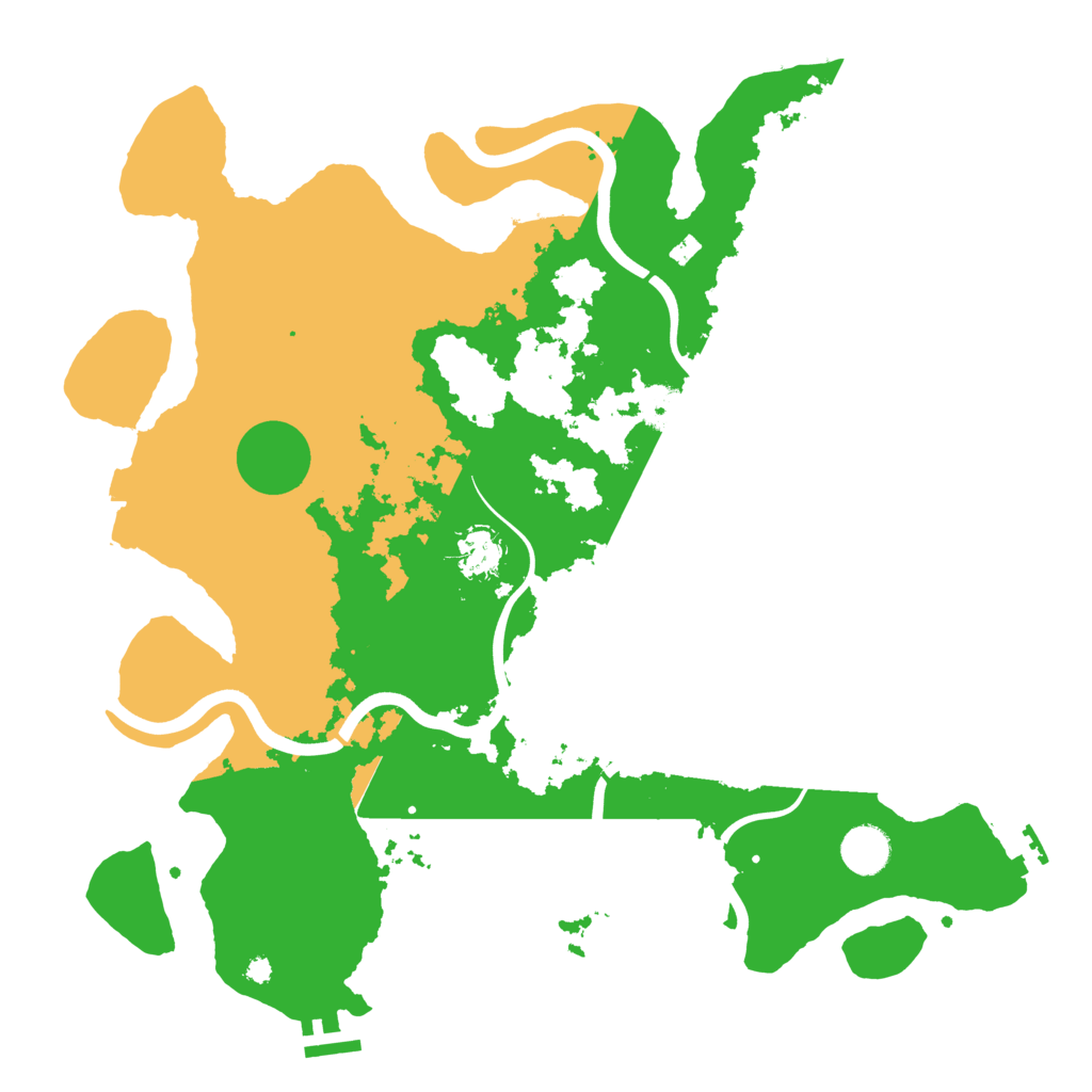 Biome Rust Map: Procedural Map, Size: 3900, Seed: 45317566