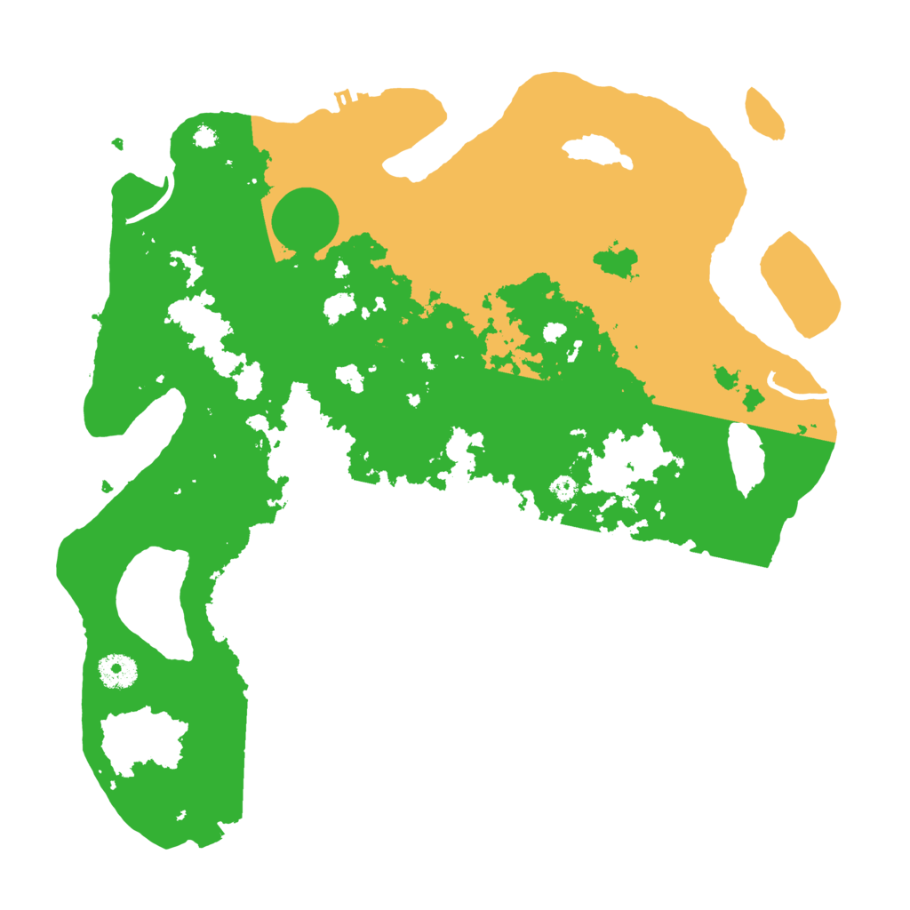 Biome Rust Map: Procedural Map, Size: 3700, Seed: 56962258