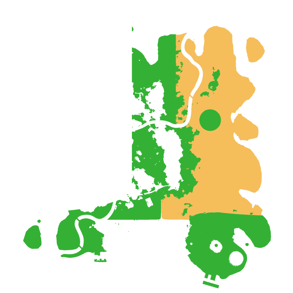Biome Rust Map: Procedural Map, Size: 3600, Seed: 19341635
