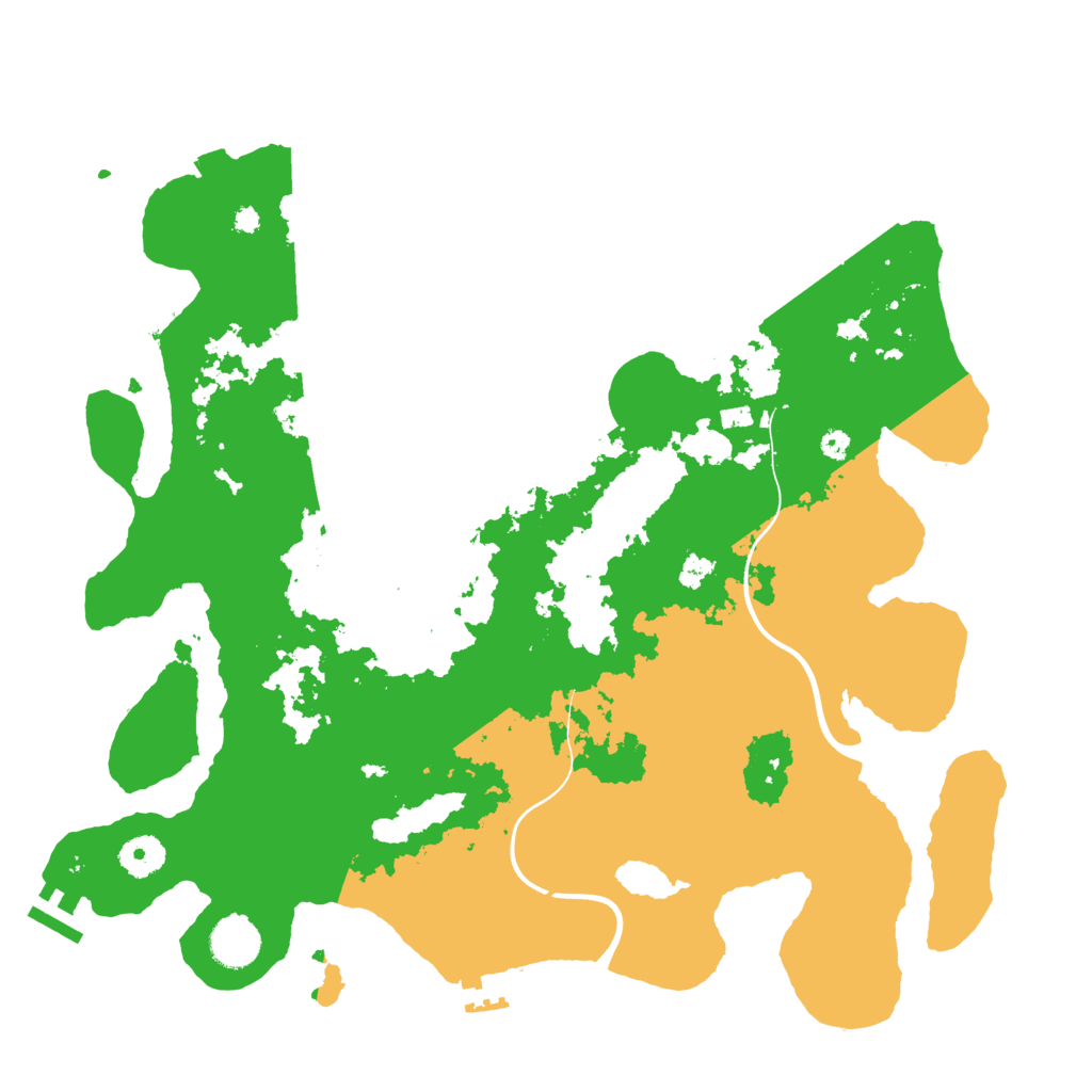 Biome Rust Map: Procedural Map, Size: 3800, Seed: 44501834