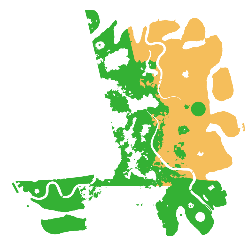 Biome Rust Map: Procedural Map, Size: 4500, Seed: 47586