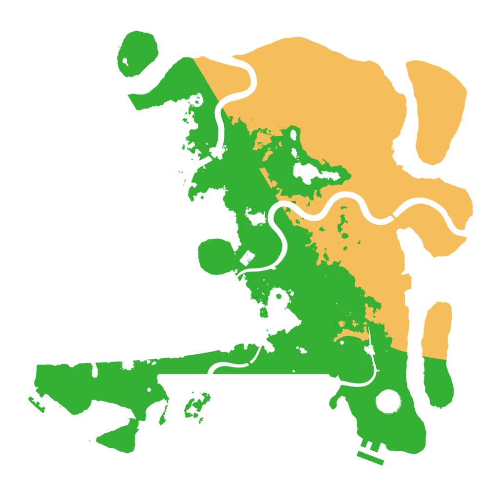 Biome Rust Map: Procedural Map, Size: 3650, Seed: 16132811