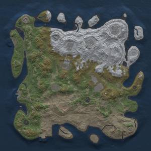 Thumbnail Rust Map: Procedural Map, Size: 4250, Seed: 1827131377, 19 Monuments