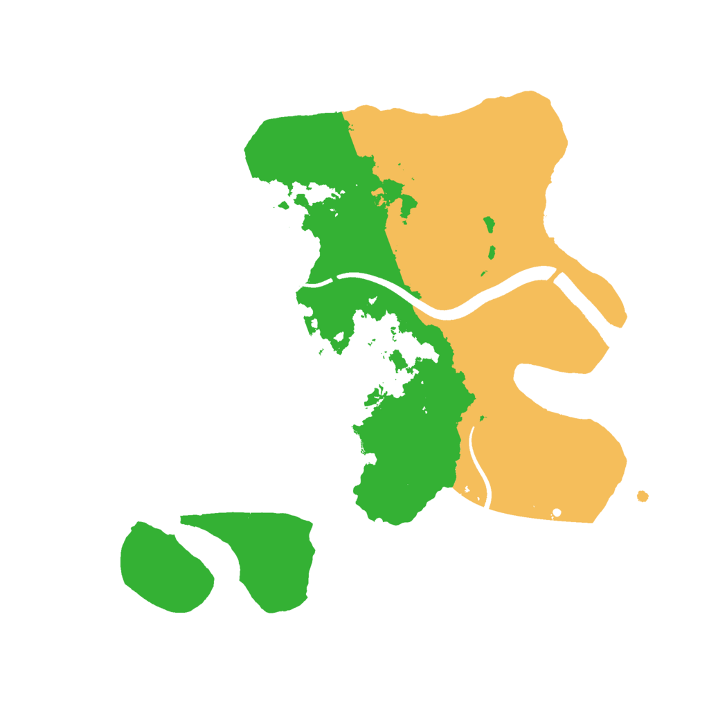 Biome Rust Map: Procedural Map, Size: 2500, Seed: 9835260