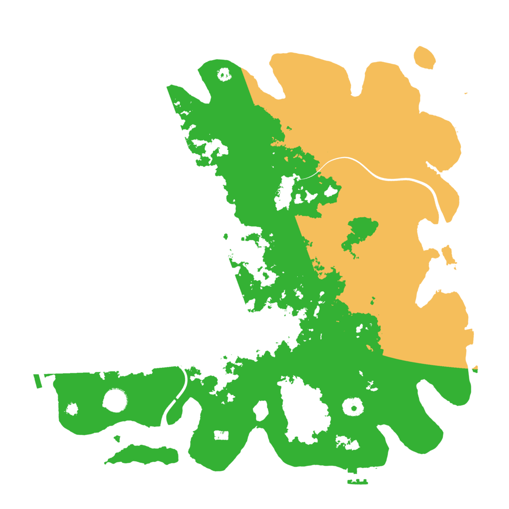 Biome Rust Map: Procedural Map, Size: 3800, Seed: 74218050