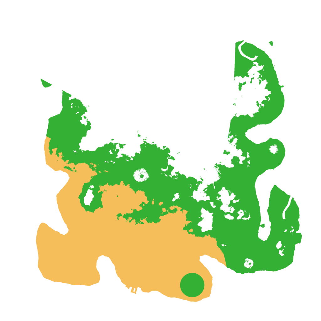 Biome Rust Map: Procedural Map, Size: 3500, Seed: 1067737466
